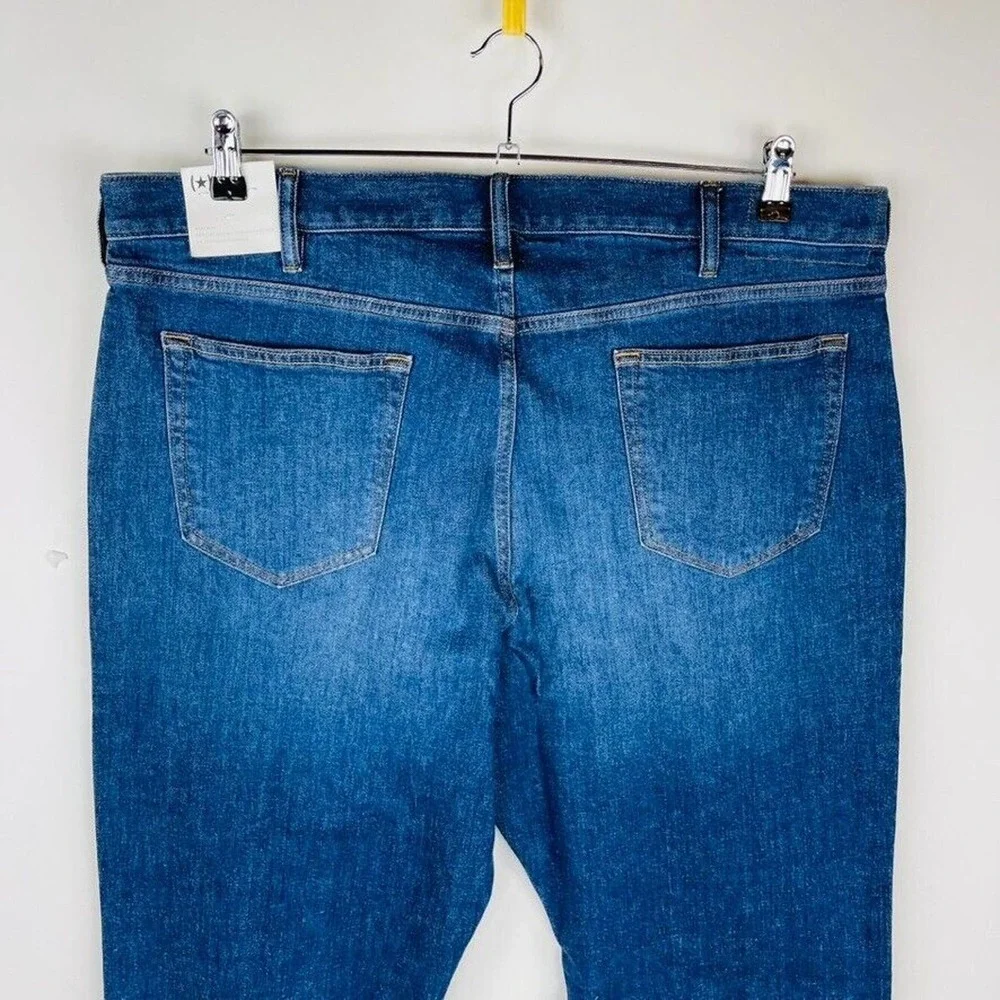 New Banana Republic Mens Straight Size 44 x 34 Organic Cotton Mid‎ Rise NWT